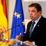 El ministro de Agricultura, Pesca y Alimentación, Luis Planas, durante una rueda de prensa