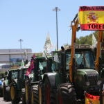 Agricultores de varias comunidades durante una concentración esta semana en Madrid