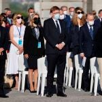 el presidente, Ximo Puig junto al presidente de la Junta de Castilla La Mancha Emiliano García Page y la presidenta de la Comunidad de La Rioja Concha Andreu
