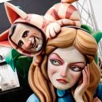 Ninots de la Reina Letizia y el Rey Felipe, en la exposición del Ninot de 2021