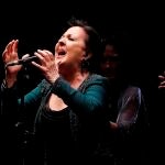 La cantaora Carmen Linares durante una actuación en Navarra