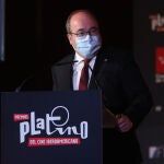 El ministro de Cultura y Deportes, Miquel Iceta, interviene en la presentación de los nominados de la VIII Edición de Premios PLATINO del Cine y el Audiovisual Iberoamericano, en CentroCentro