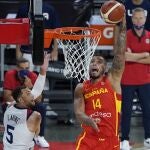 Willy Hernangomez, en un partido amistoso ante Estados Unidos