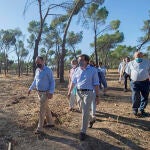 José Luis Martínez-Almeida visitando la Casa de Campo, donde borrasca «Filomena» fue más devastadora.