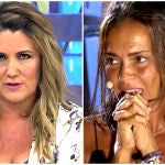 Carlota Corredera y Olga Moreno en un montaje de 'La Razón'