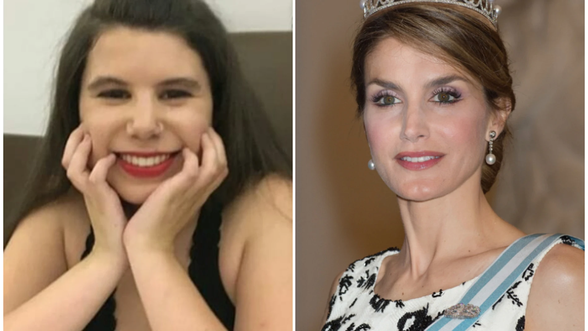 Carla Vigo y la Reina Letizia en un montaje de La Razón