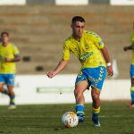 Alberto Moleiro of Las Palmas during friendly match between Sevilla Futbol Club and Union Deportiva Las Palmas at Municipal La Linea Stadium on July 22, 2021 in Cadiz, Spain.AFP7 22/07/2021 ONLY FOR USE IN SPAIN