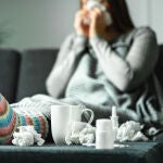 Una persona enferma en su casa