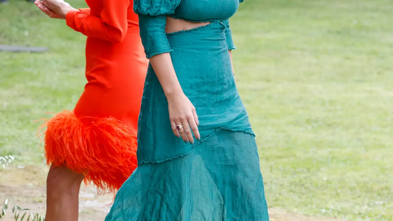 María Pombo en la boda de Lucía Bárcena.