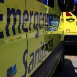 Ambulancias de Sacyl que se trasladaron al lugar del suceso