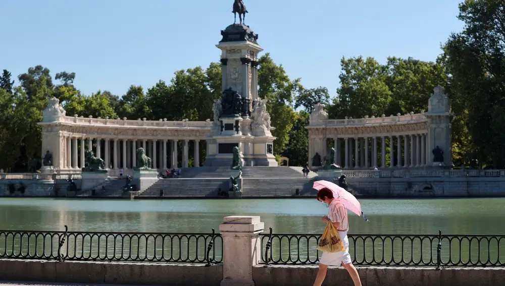Vista del madrileño parque de El Retiro.