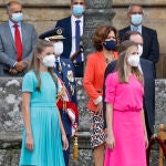 Las infantas Sofía y Leonor en Santiago de Compostela.