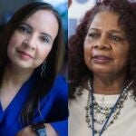 La opositora María Asunción Moreno y la activista Daysi George, en imágenes de archivo