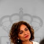 La ministra de Hacienda, María Jesús Montero, durante la rueda de prensa posterior a la reunión del Consejo de Ministros