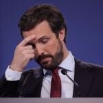 El presidente del PP, Pablo Casado