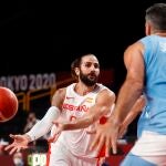 Ricky Rubio da una asistencia a un compañero
