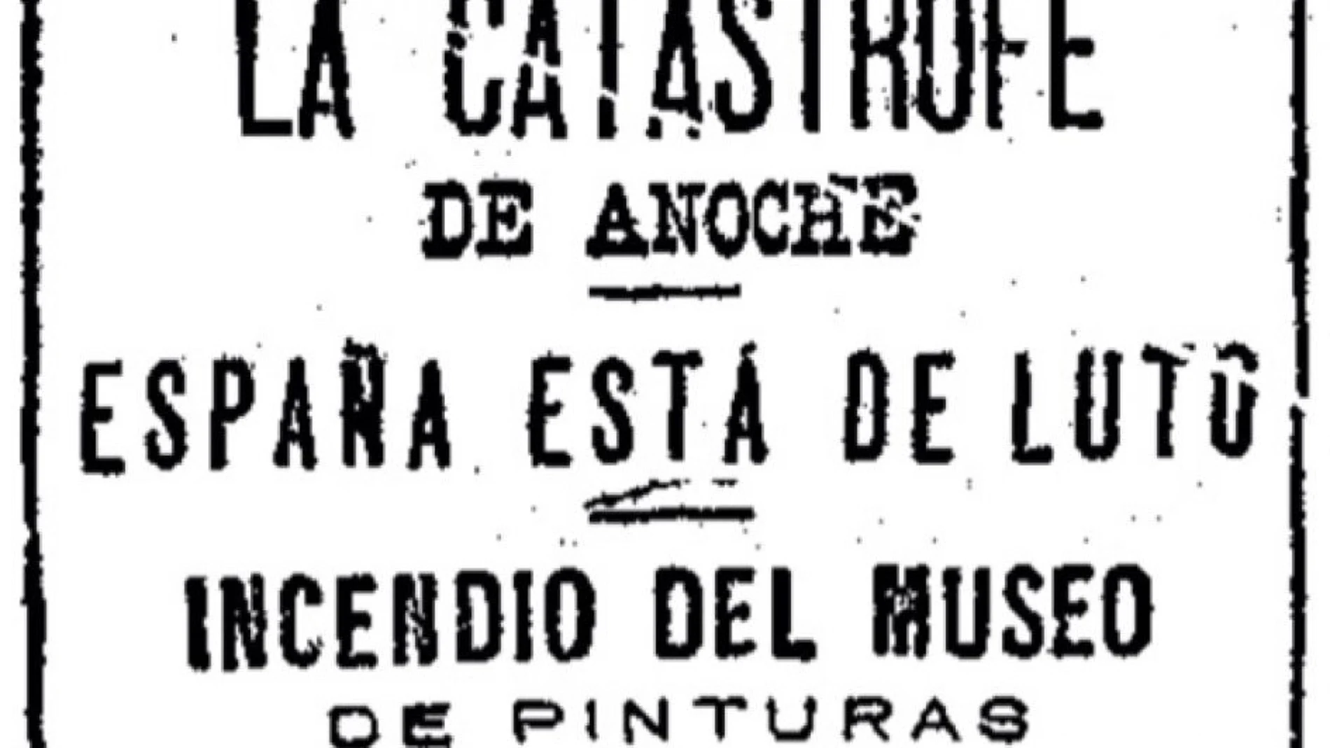 Titular de la noticia, publicada hace ahora 130 años por "El Liberal"