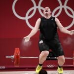 Laurel Hubbard, en la final femenina de halterofilia +87 kilos