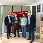 Los representantes del Consejo Consultivo de Castilla y León, que preside Agustín Sánchez de la Vega