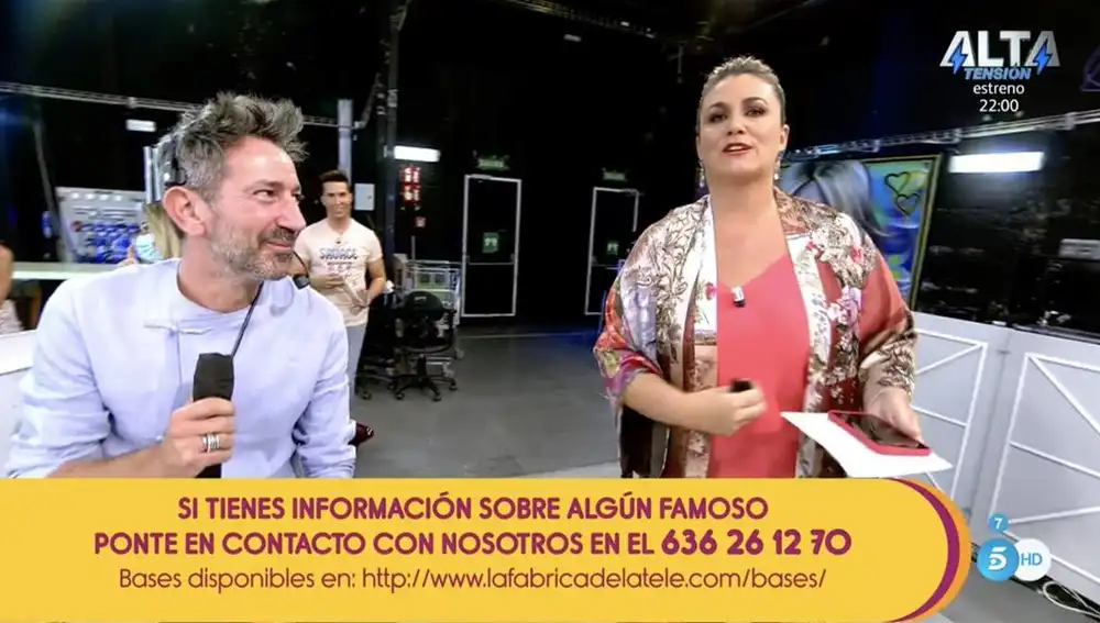 Carlota Corredera y David Valldeperas en 'Sálvame'