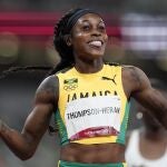 Elaine Thompson-Herah, triple campeona olímpica, logró en Eugene la segunda mejor marca de la historia en los 100 con 10.54