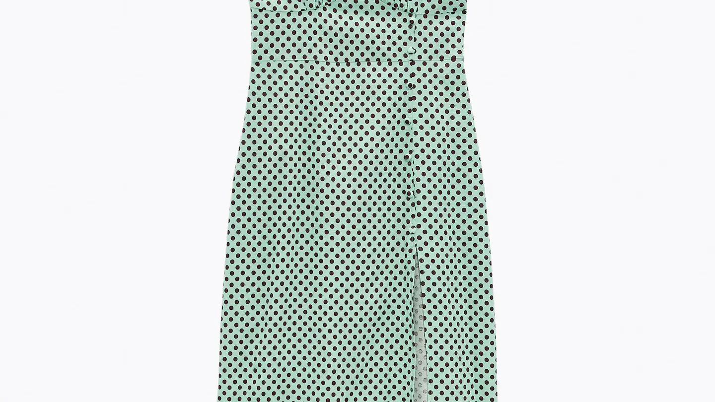 vestido lunares zara