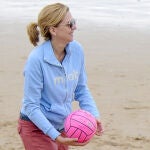 La Infanta Cristina, durante unas vacaciones en Bidart.