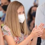 La infanta Leonor en el homenaje al medallista Joan Cardona a 07 de Agosto de 2021 en Mallorca (España).