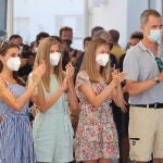 La Reina Letizia, la infanta Sofía, la princesa Leonor y el Rey Felipe en Mallorca