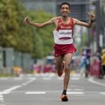 Ayad Lamdassem concluyó el maratón en la quinta plaza