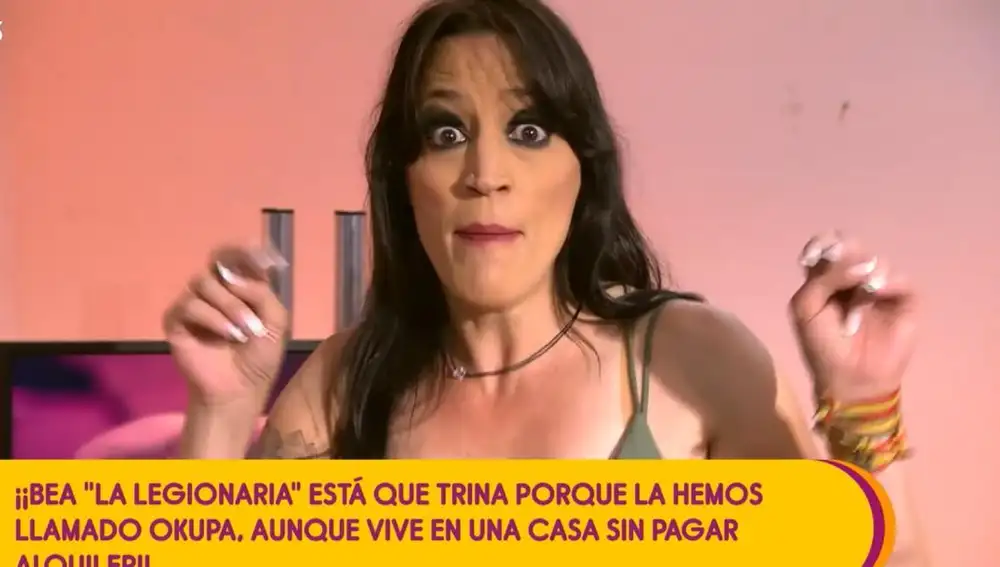 Bea 'la legionaria' ha acudido este lunes a 'Sálvame'