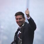 Lionel Messi tras confirmarse su fichaje con el PSG