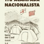 Imagen promocional de la primera Acampada nacionalista. @salamandra_cat