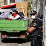 Imagen de un desahucio en la ciudad de Valencia