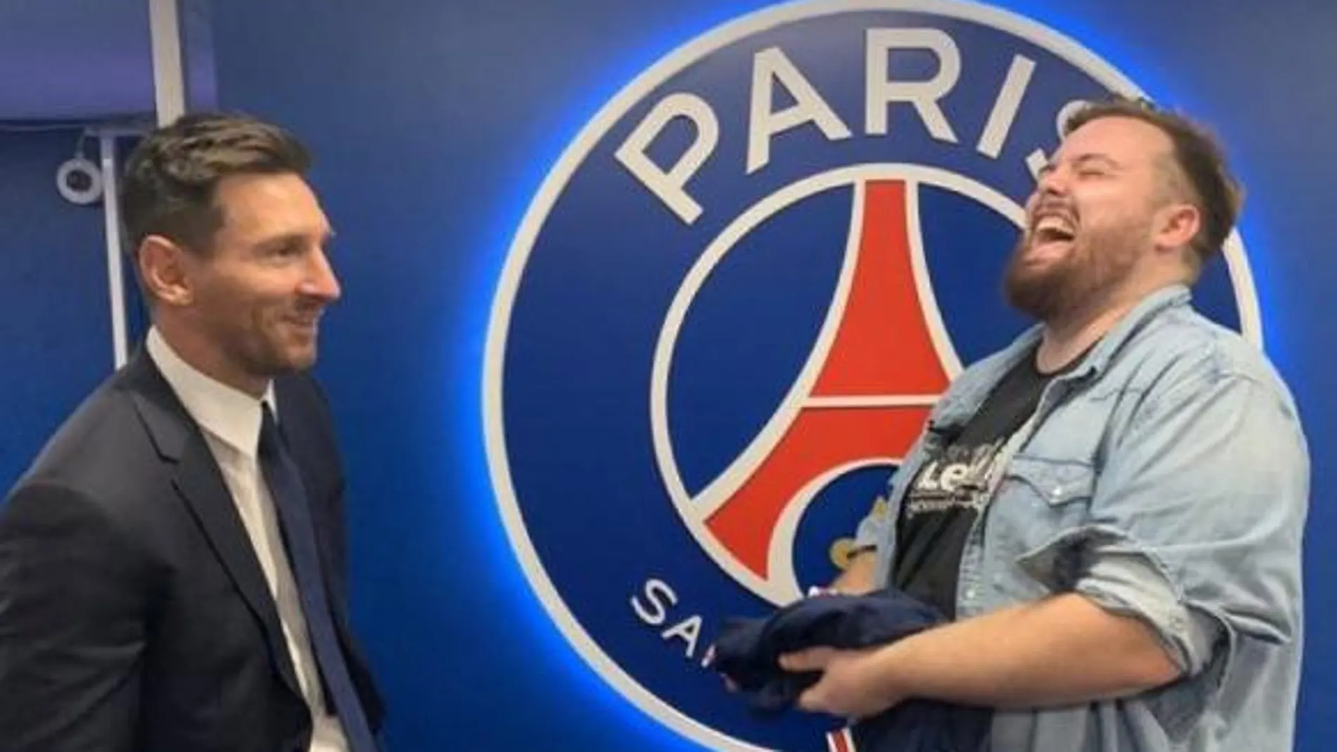 Ibai Llanos con Leo Messi