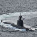 Submarino Dosan Ahn Chang-ho de Corea del Sur, construido por Daewoo Shipbuilding and Marine Engineering Co