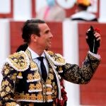 El diestro José María Manzanares tras cortar una oreja a su primer toro en el festejo de la feria taurina de Begoña, el pasado 14 de agosto