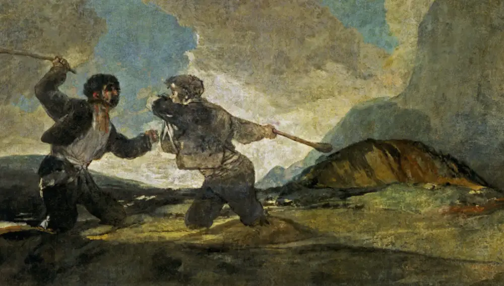 El célebre "Duelo a garrotazos" de Francisco de Goya