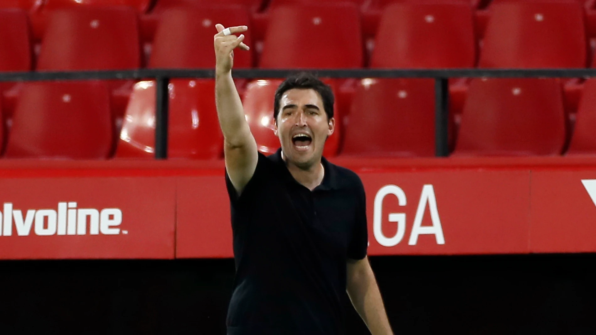 Andoni Iraola con el Rayo Vallecano.