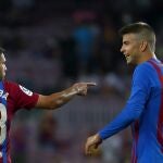 Jordi Alba y Gerard Pique
