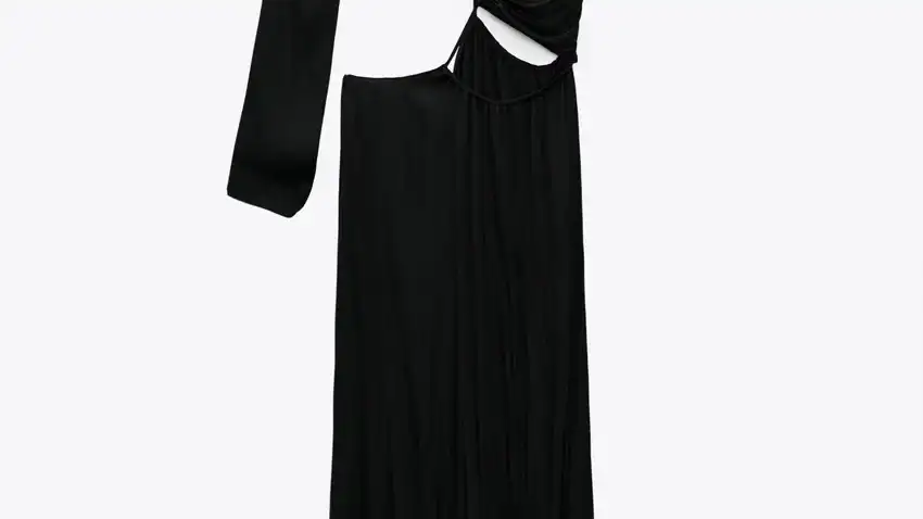 Vestido midi cut out.