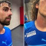 Luan Peres y Guendouzi muestran sus heridas
