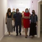 La consejera de Familia e Igualdad de Oportunidades, Isabel Blanco, y el alcalde de Zamora, Francisco Guarido, visitan las obras del nuevo centro de día de la Asociación Autismo Zamora.