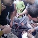 Uno de los heridos es trasladado a un hospital