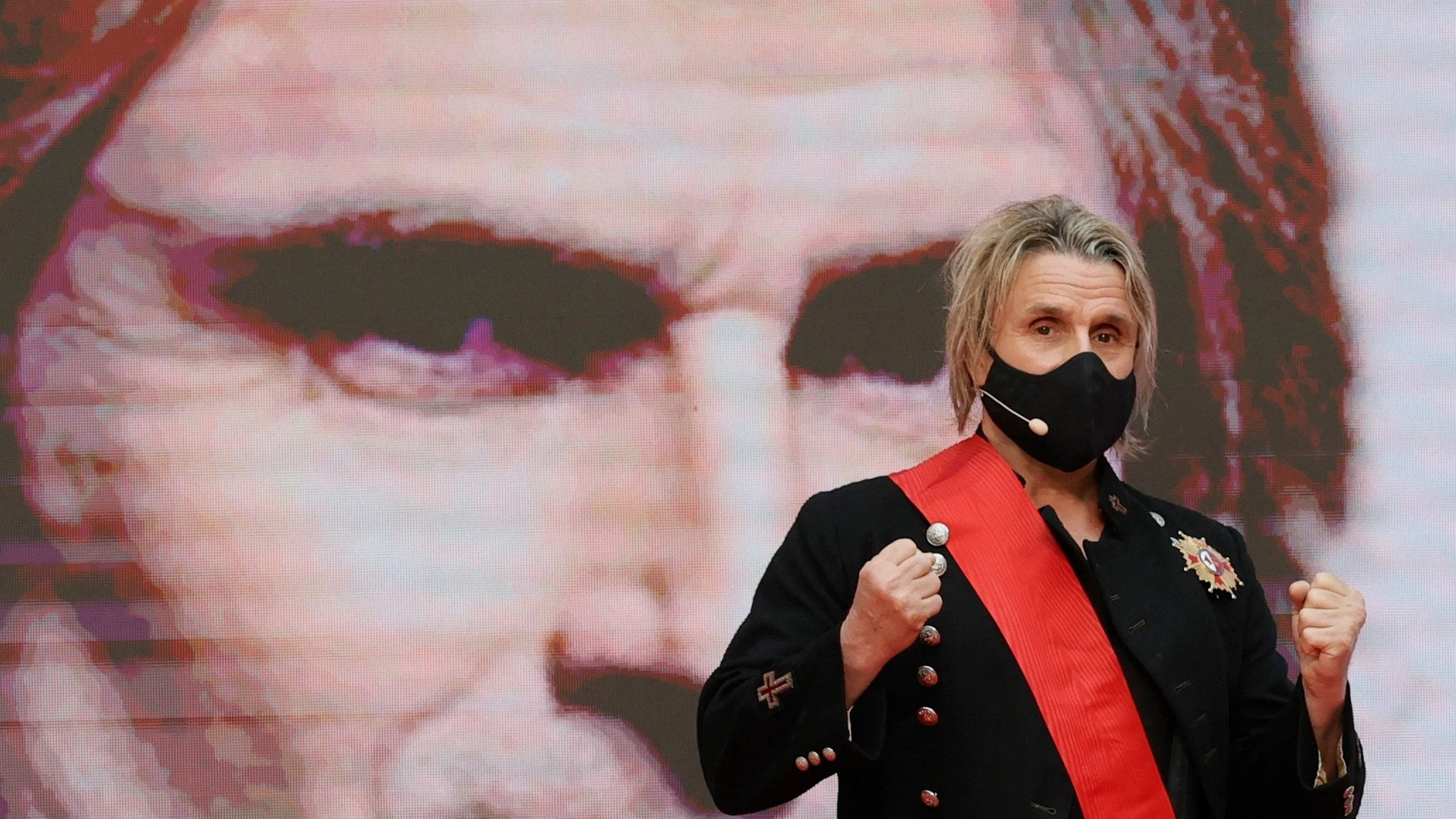 El músico Nacho Cano, durante al acto de entrega de Medallas de la Comunidad de Madrid