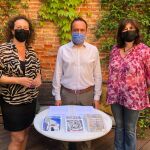 De izquierda a derecha: Inés Retortillo, Asociación de Guías de Valladolid; Francisco Posada, Asociación de Hoteles de Valladolid; Reyes Esteban, Federación de Guías de Castilla y León.