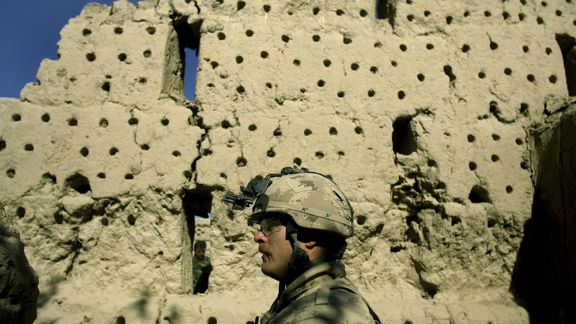 Un soldado canadiense en la provincia afgana de Kandahar