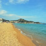 La playa de S'Abanell, en Blanes