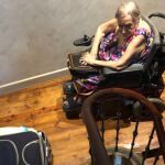 Carmen, cuyo piso ha sido ocupado por su cuidadora