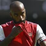Alexandre Lacazette con el Arsenal.